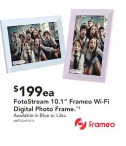 Harvey Norman Fotostream frameo wi-fi digital photo frame offer
