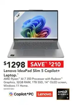 Harvey Norman Lenovo ideapad slim 5 copilot+ laptop offer