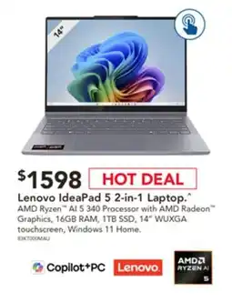 Harvey Norman Lenovo ideapad 5 2-in-1 laptop offer