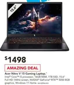 Harvey Norman Acer nitro v 15 gaming laptop offer