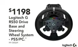 Harvey Norman Logitech g rs50 drive base and steering wheel system offer