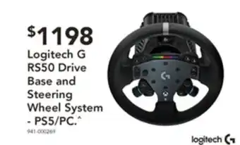 Harvey Norman Logitech g rs50 drive base and steering wheel system offer