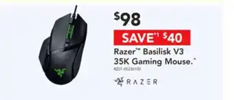 Harvey Norman Razer basilisk v3 35k gaming mouse offer