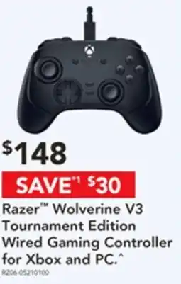 Harvey Norman Razer™ wolverine v3 tournament edition wired gaming controller for xbox and pc offer