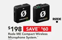 Harvey Norman Rode me compact wireless microphone system offer