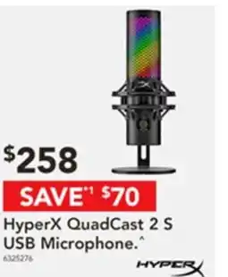 Harvey Norman Hyperx quadcast 2 s usb microphone offer