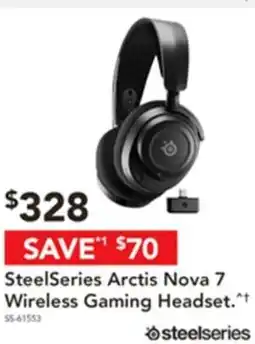 Harvey Norman Steelseries arctis nova 7 wireless gaming headset offer