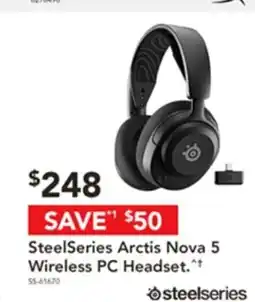 Harvey Norman Steelseries arctis nova 5 wireless pc headset offer