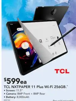 Harvey Norman Tcl nxtpaper 11 plus wi-fi offer