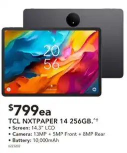 Harvey Norman Tcl nxtpaper 14 256gb offer