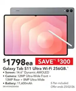 Harvey Norman Galaxy tab s11 ultra wi-fi offer