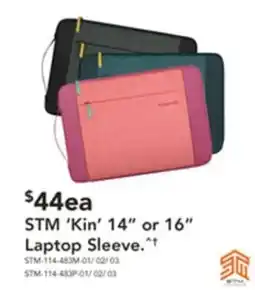 Harvey Norman Stm 'kin' or laptop sleeve offer