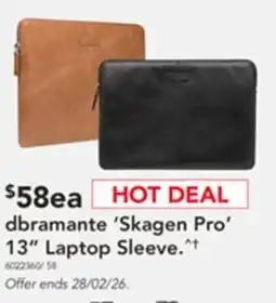 Harvey Norman Dbramante 'skagen pro' laptop sleeve offer