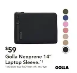Harvey Norman Golla neoprene laptop sleeve offer