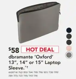 Harvey Norman Dbramante 'oxford' or laptop sleeve offer