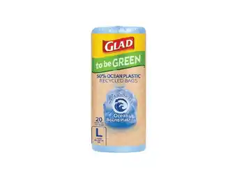 Foodland Glad kitchen tidy 50% ocean recycled bags 20-32s offer