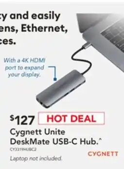 Harvey Norman Cygnett unite desk mate usb-c hub offer