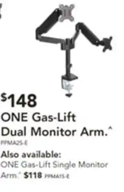 Harvey Norman One gas-lift single monitor arm offer