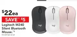 Harvey Norman Logitech m240 silent bluetooth mouse offer