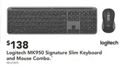 Harvey Norman Logitech mk950 signature slim keyboard and mouse combo offer