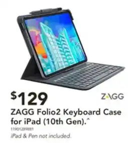 Harvey Norman Zagg folio2 keyboard case for ipad offer