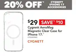 Harvey Norman Cygnett aeromag magnetic clear case for iphone 17 offer