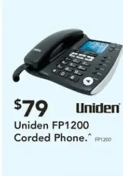 Harvey Norman Uniden fp1200 corded phone offer