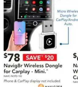 Harvey Norman Navig8r wireless carplay - mini offer
