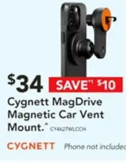 Harvey Norman Cygnett magdrive magnetic car vent mount offer