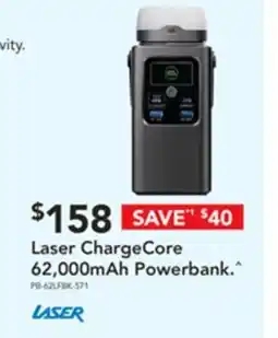 Harvey Norman Laser chargecore offer
