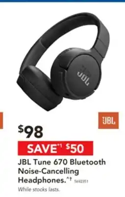 Harvey Norman Jbl tune 670 bluetooth noise-cancelling headphones offer