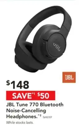 Harvey Norman Jbl tune 770 bluetooth noise-cancelling headphones offer