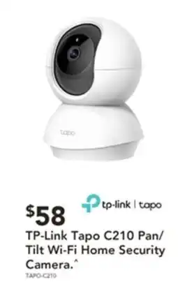 Harvey Norman Tp-link tapo c210 pan/ tilt wi-fi home security camera offer