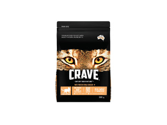 Foodland Crave dry cat food 500g offer