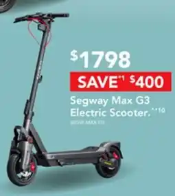 Harvey Norman Segway max g3 electric scooter offer