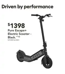 Harvey Norman Pure escape+ electric scooter - black offer