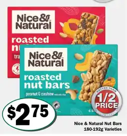 Friendly Grocer Nice & natural nut bars offer