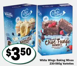 Friendly Grocer White wings baking mixes offer