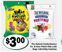 Friendly Grocer The natural confectionery co. & sour patch kids lolly bags offer