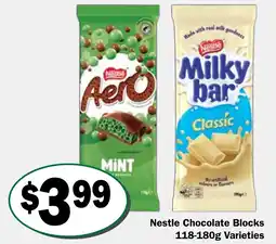 Friendly Grocer Nestle chocolate blocks offer