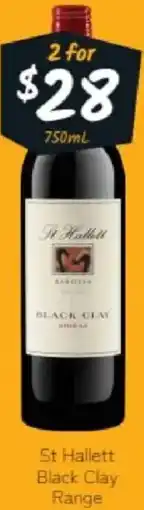 Cellarbrations St hallett black clay range offer