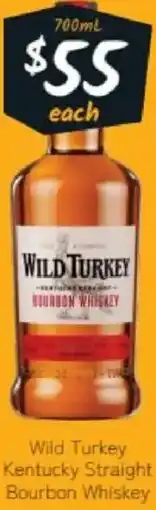 Cellarbrations Wild turkey kentucky straight bourbon whiskey offer