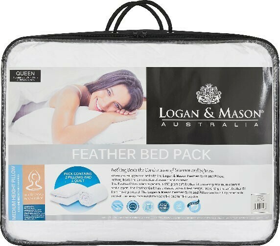 Logan & Mason Feather Bed Pack offer at Spotlight