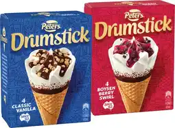 IGA Peters Drumstick 4 Pack or Minis 6 Pack Selected Varieties offer
