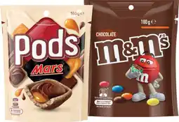 IGA M&M’s 120‑180g, Pods 160g or Maltesers 120‑140g Share Pack Selected Varieties offer
