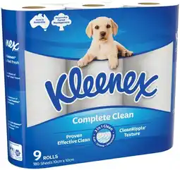 IGA Kleenex Complete Clean Toilet Tissue offer