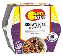 IGA SunRice Brown Rice & Quinoa Microwave Rice Cup offer
