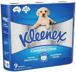 IGA Kleenex Complete Clean Toilet Tissue offer