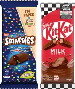 IGA Nestlé Chocolate Blocks 118‑180g Selected Varieties offer