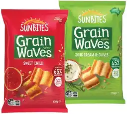 IGA Sunbites Grain Waves Wholegrain Chips Selected Varieties offer